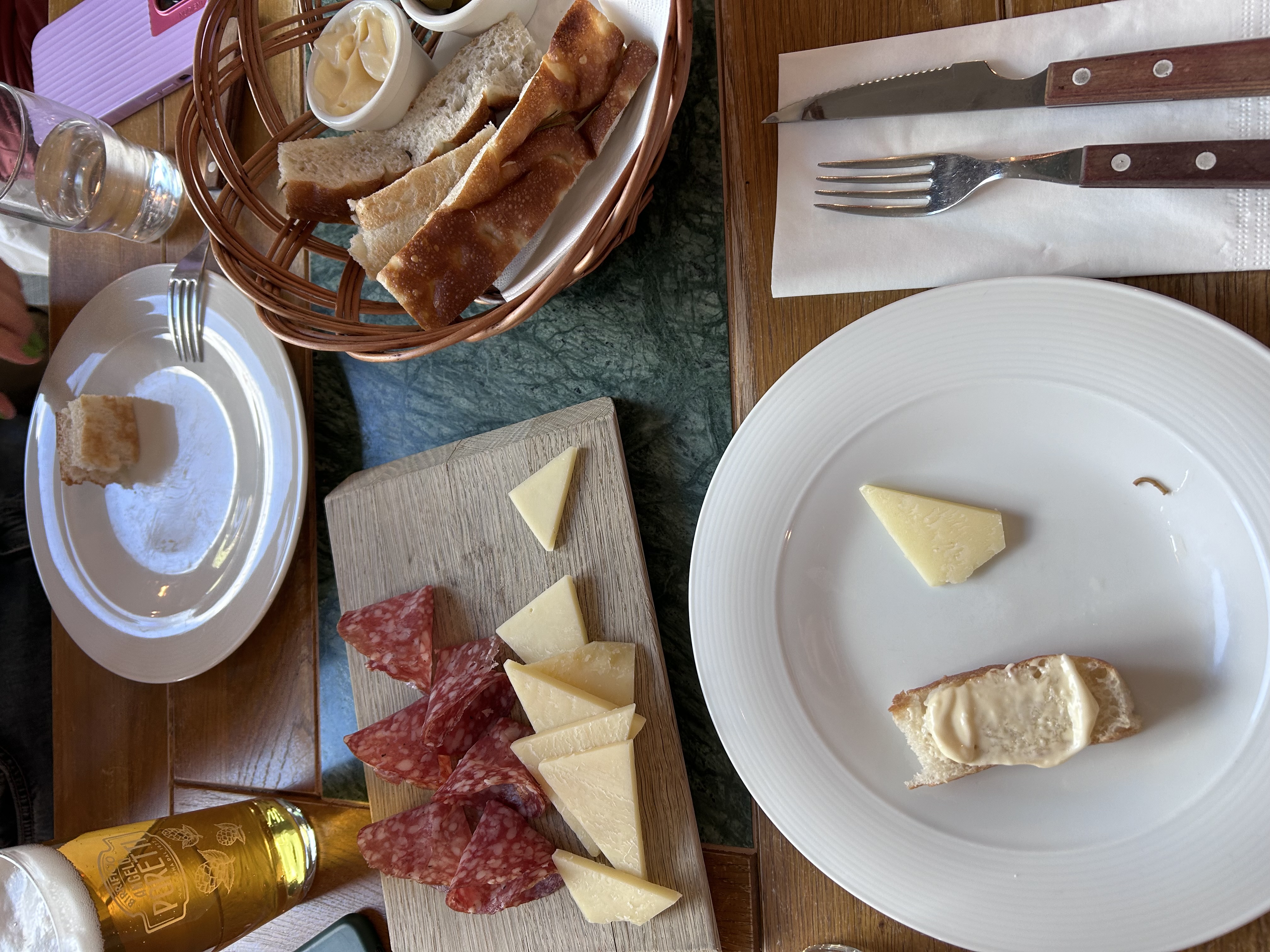 bread, butter and cheese 